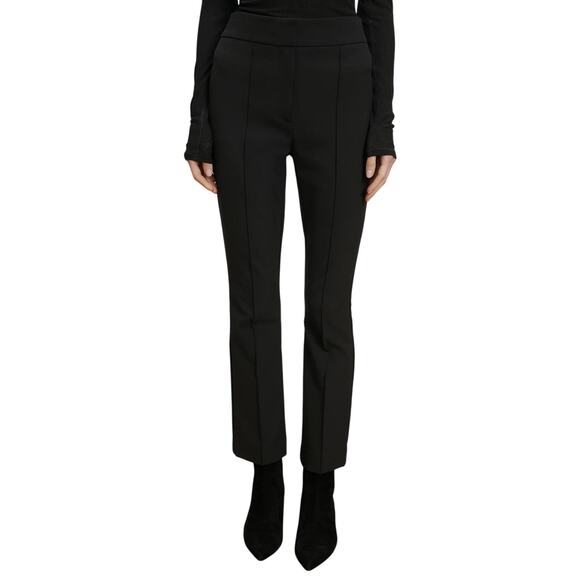 Veronica Beard  Jupiter Slim-Leg Pant size 4 Mid-Rise Front-Seam Trouser Black - Picture 2 of 9